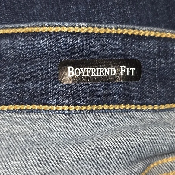 Judy Blue Boyfriend Fit Medium Wash Stretch Distressed Jeans Size 11/30 JB82328 - Picture 11 of 15